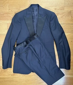 LANVIN Tuxedo Navy Blue EU 46 US36 Suit Dinner Jacket Pants FormalWear $3650 - Picture 1 of 13