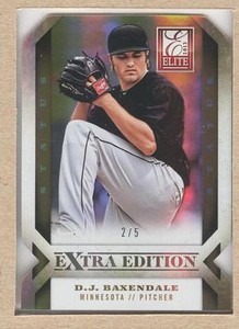 D.J. Baxendale 73 2013 Elite Extra Edition Gold Die Cut 2/5