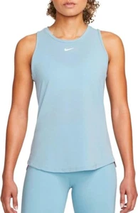 NIKE Dri-FIT One Luxe Training Yoga Tank Top  Women XL Worn Blue NWT - Picture 1 of 1