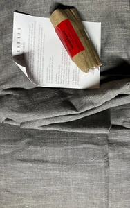 Pottery Barn Emery Cotton Linen Curtain 50x96 Gray Blackout - Picture 1 of 1