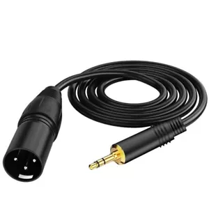 High Quality 3.5 mm to XLR 3-Pin Male Plug Microphone Mic Cable For Phone Laptop - Picture 1 of 1