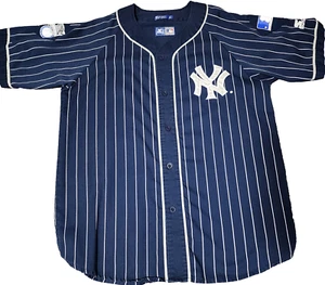 Vintage 90s New York Yankees Starter Pinstripe Jersey Sz L MLB Baseball - VGUC - Bild 1 von 10
