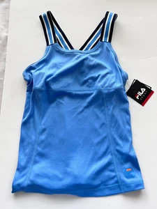 Fila Sport top girls size XL 16 NEW athletic tru dry stretch sleeveless blue - Picture 1 of 6
