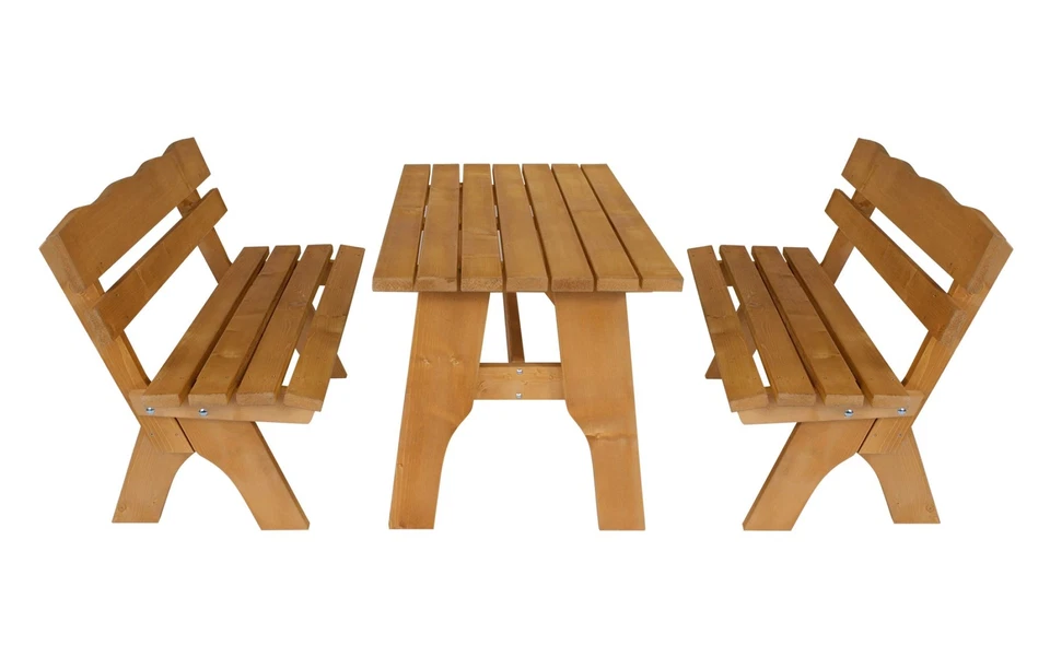 Garnitur FREITAL 3-teilig 120cm, Kiefer imprägniert - Bild 1 von 1