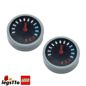 LEGO Round 1x1 Tile with Guage NEW - Pack of 2x - 35381 / 73774 - Picture 1 of 4