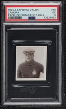 1924 J Laporta Valor Papel de Fumar Foot-Ball Ricardo Zamora #45 PSA 5