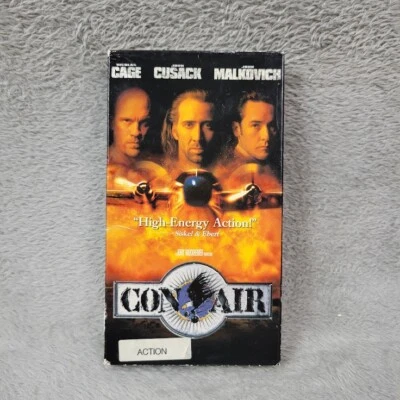 Con Air (1997) VHS - Nicolas Cage, John Cusack, John Malkovich, Steve Buscemi - Image 1 of 4