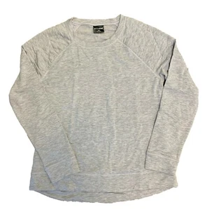 32 Degrees Heat Women's Quilted Fleece Pull On Top Heather Grey - Picture 1 of 1