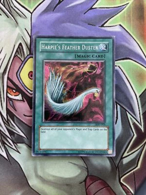 SDD-003 Harpie's Feather Duster Prismatic Secret Rare 1st Edition LP Yugioh Card - Image 1 of 2