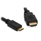 1-m - 3.3-FT Mini HDMI to HDMI Cable Lead for Connecting Nikon D5300 Camera