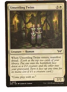 MTG Unsettling Twins - Duskmourn #38 - Near Mint - Picture 1 of 2