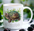 Cute Personalised Tortoise 11oz coffee mug, Beautiful, Reptile gift, Colourful