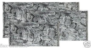 3D AquariumTerrarium Grau Deko Rückwand Struckturrückwand Steine Schiefer Felsen - Bild 1 von 13