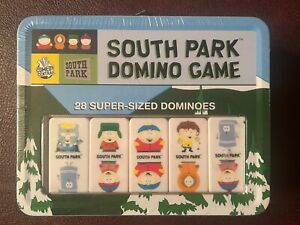 NEW Comedy Central South Park Domino Game 28 Super-Sized Dominoes With Lunch Box