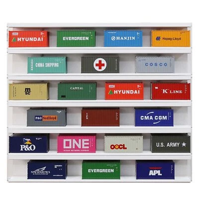 Evemodel 3pcs O Scale 20' Shipping Container for Model Trains C4320 - Image 1 of 4