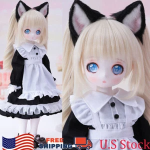 1/4 Bjd Doll Girl Cartoon Eyes Resin Ball Jointed Doll Birthday Gift Full Set - Picture 1 of 5