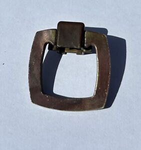 Brass Mid Century Modern MCM Drop Ring Drawer Pull Cabinet Handle 1.25” K10228