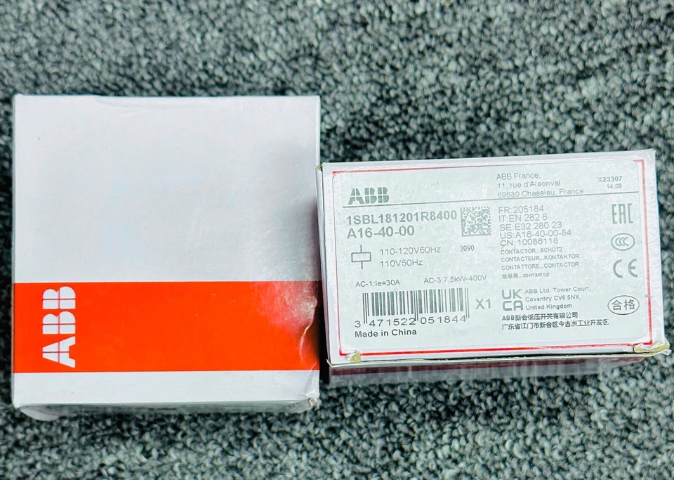 CONTACTOR ORIGINAL ABB A16-40-00-84 UN ENVÍO “NO ES UN REEMPLAZO/COPIA” DESDE EE. UU. Foto 1 de 1