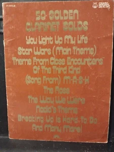 1970"s Clarinet Songbook 50 Golden Clarinet Solos Instructional Lesson Book VG - Picture 1 of 7