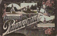 Philadelphia, PA - Fairmount Park - Lincoln, Flying Horses, Washington - 1909