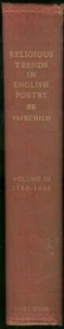 Religious Trends in English Poetry Signed Hoxie Fairchild 1949 1st edition - Picture 1 of 2