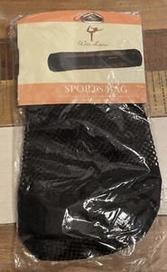 Wai Lana Yoga Sports Bag. Black Lightweight Mesh Tote Bag w/Adjustable Strap NEW - Imagen 1 de 3