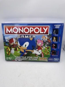 Monopoly Sonic The Hedgehog Gamer Rare New Sealed Sega 2018 - Picture 1 of 14