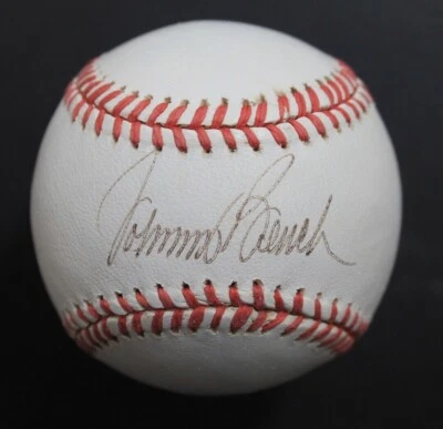 Johnny Bench Cincinnati Reds HOF Autographed Signed Rawlings Baseball JSA COA - Image 1 of 4