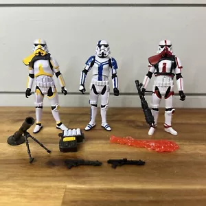 Star Wars Vintage Collection ARTILLERY, FLAME & Gaming COMMANDER STORMTROOPER - Picture 1 of 4