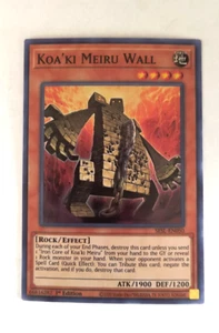 Yugioh! Koa'ki Meiru Wall SESL-EN050 Secret Slayers 1st Edition SR NM - Picture 1 of 2