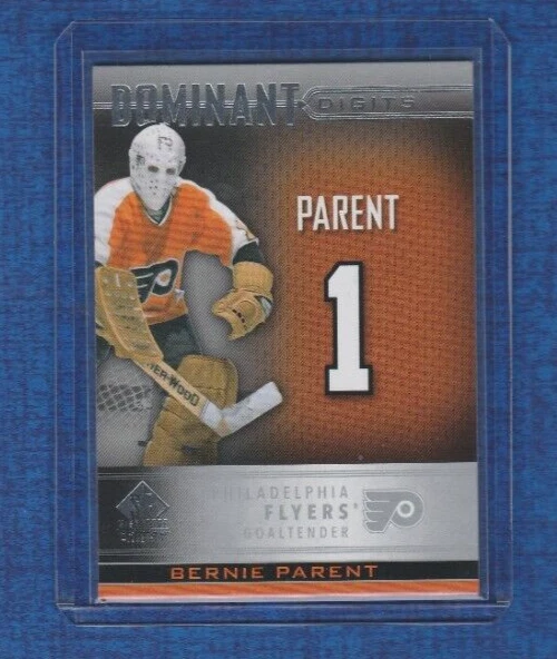 2020-21 SP Signature Edition Legends Dominant Digits # DD-3 Bernie Parent - Image 1 of 2