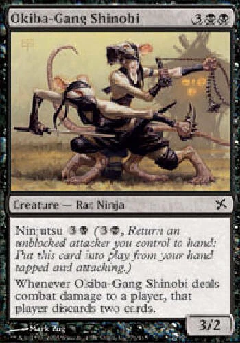 OKIBA-GANG SHINOBI X4 4 4X Betrayers of Kamigawa MTG Magic Cards DJMagic - Image 1 of 1