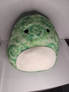 Peluche Squishmallow 14" Naddie Tie Dye Tartaruga Morbido ESCLUSIVO Verde - Foto 1 di 7