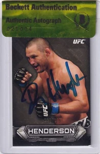 Dan Henderson Signed 2014 Topps UFC Knockout Gold Card #84 BAS COA #/219 Auto'd - Picture 1 of 12