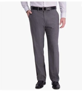 NUEVO Haggar Hombre J.M. Traje elástico premium pantalón separado, gris mediano, 44WX29L - Imagen 1 de 7