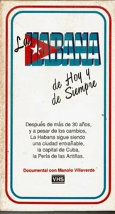 La Habana de Hoy y de Siempre USED VERY GOOD VHS - Imagen 1 de 2
