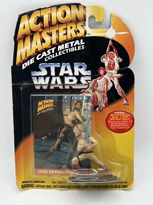 Figura Die Cast Luke Skywalker 1994 Star Wars Action Masters con tarjeta coleccionable Foto 1 de 4