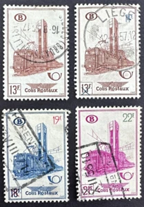 Belgium 1954 SCOTT Q362, Q365-Q367 Lot of 4 Used Railway Parcel Post Electric - Picture 1 of 2