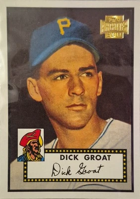 1952 Topps #369 Dick Groat Pittsburgh Pirates SS raro casi nuevo Foto 1 de 3