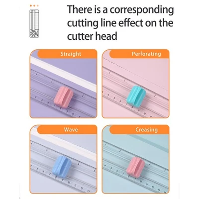 KW-Trio Paper Trimmer 4-in-1 Cutter 23cm Length With Straight Wave - Image 1 of 4