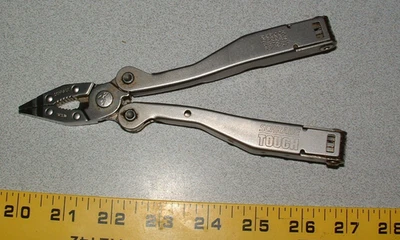 Cuchillo de caza Schrade Tough USA ST1 alicate multiherramienta camping hecho del '97 al '04 Foto 1 de 4