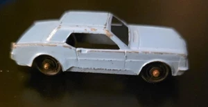 Tootsie Toy Blue Ford Mustang With Trailer Hitch Made In Chicago USA Vintage - Picture 1 of 5