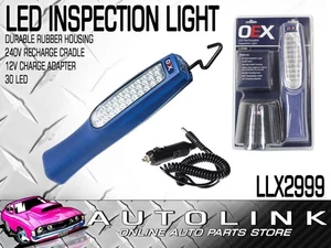 OEX LLX2999 LED RECHARGEABLE INSPECTION WORK LIGHT 12V - NON SLIP RUBBER HOUSING - Picture 1 of 4