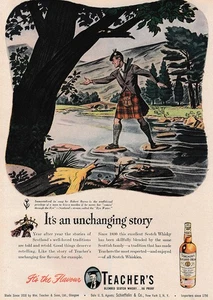 1947 Teacher's Whiskey: It's An Unchanging Story Vintage Print Ad - Picture 1 of 1