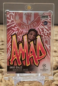 1/1 Amad Diallo Ian McKesson Art Card 2020-21 Topps Stadium Club Chrome UEFA RC - Picture 1 of 2