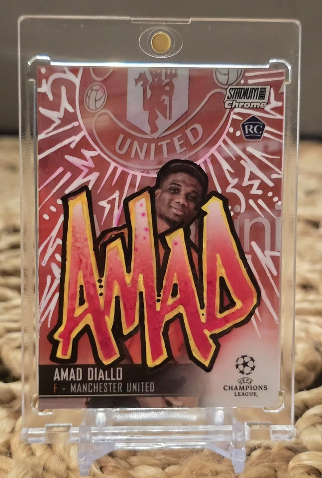 1/1 Amad Diallo Ian McKesson Art Card 2020-21 Topps Stadium Club Chrome UEFA RC - Image 1 of 2