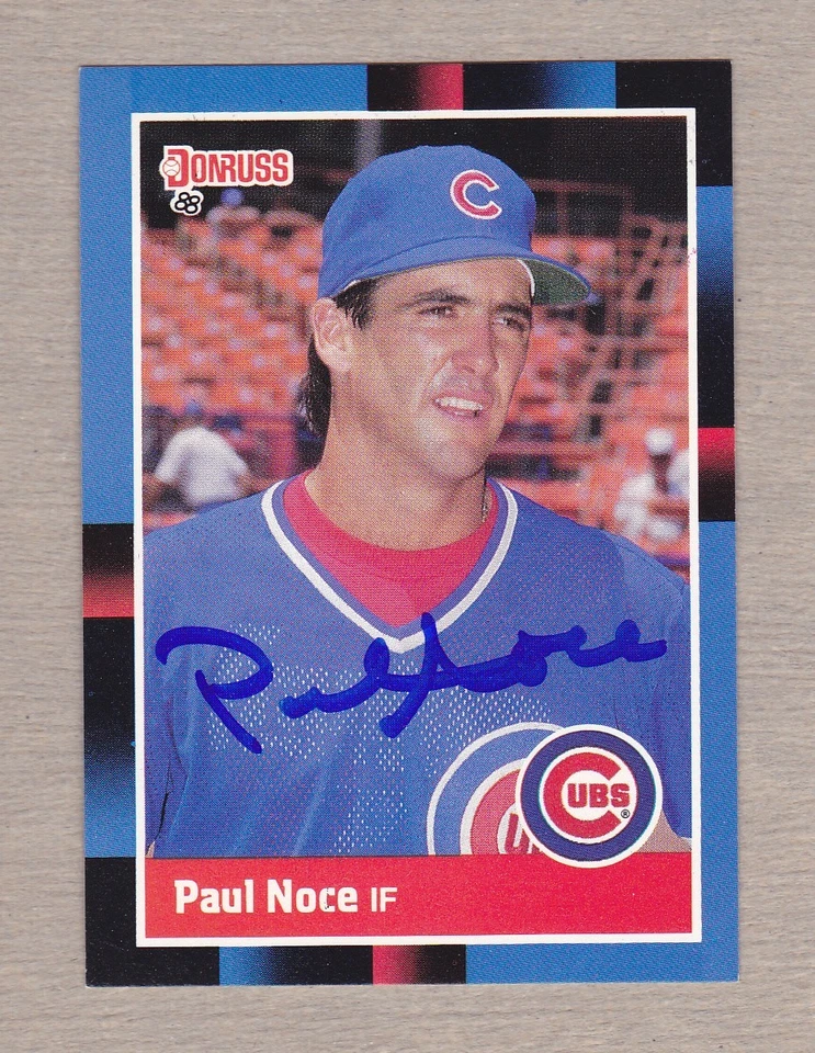 Paul Noce signed 1988 Donruss Rookie card #315 Chicago Cubs - Image 1 of 1