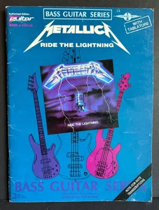 Metallica Ride the Lightning Bassgitarre Serie mit Tabulatur Cherry Lane 1990 - Bild 1 von 8