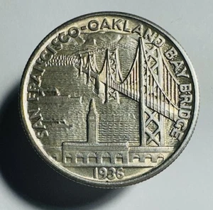 Medio dólar S Bay Bridge 1936, conmemorativo de plata -0503 - Imagen 1 de 2