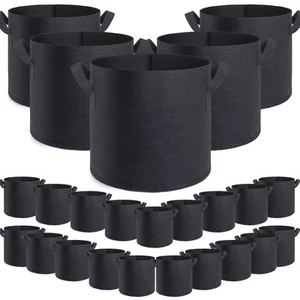 24 Pack 5 Gallon Grow Bags,Fabric Pots 5 Gallon,Premium Grow Bags 5 Gallon fo... - Picture 1 of 5